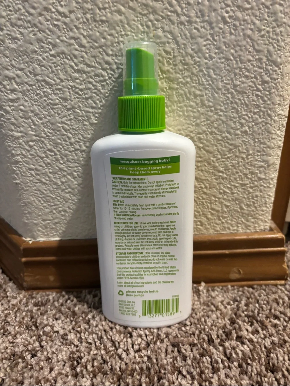 Babyganics Natural DEET Free Insect Repellent